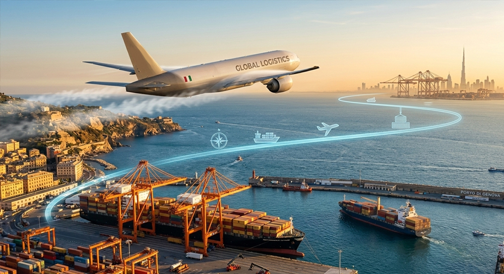 Freight Routes from Dubai to Italy - acorn movers - dubai